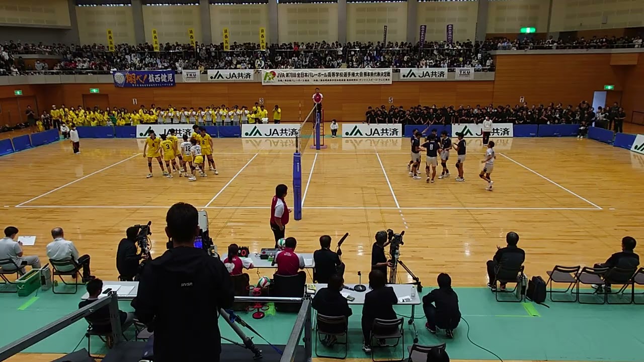 第78回全日本バレーボール高等学校選手権大会熊本県男子代表決定戦 鎮西vs熊本工業 第1セット🏐