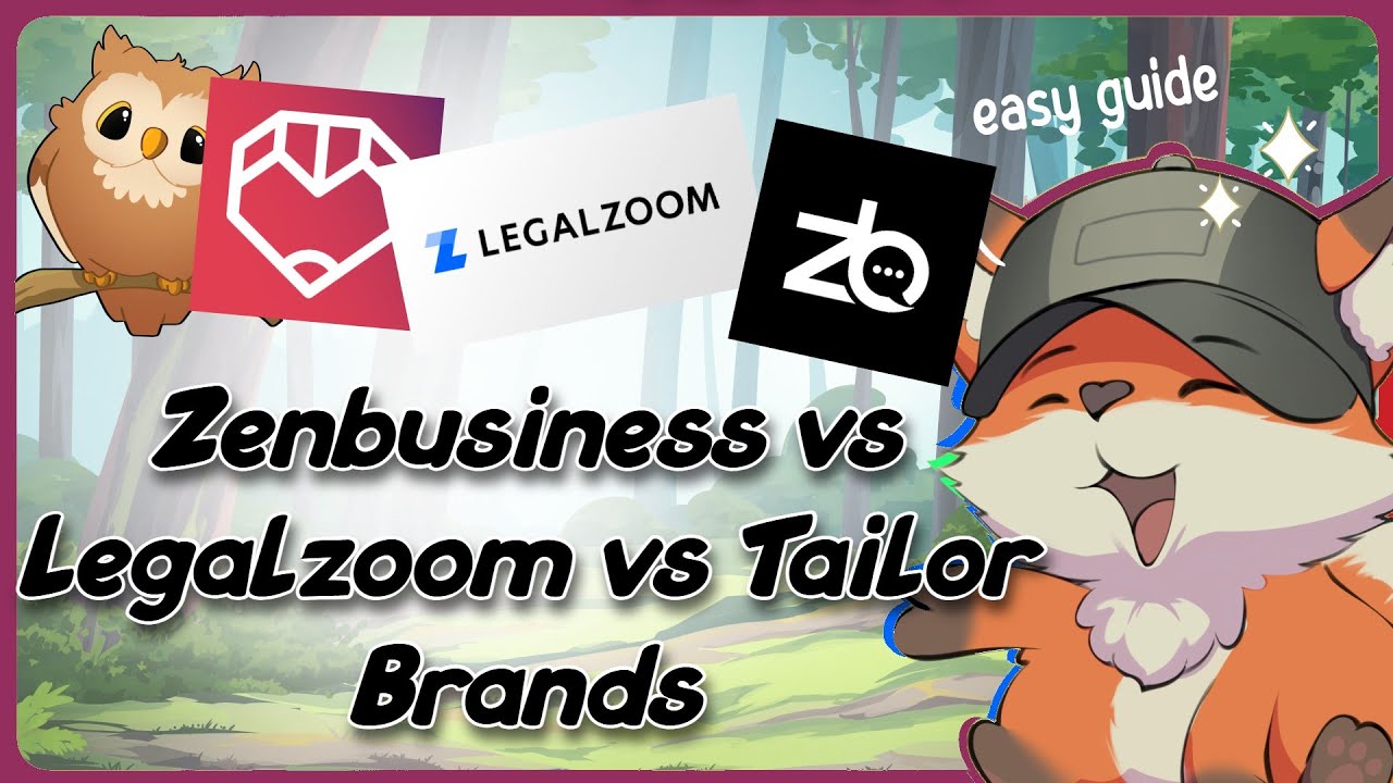 ZenBusiness vs LegalZoom vs Tailor Brands 2025 | Guide Glimpse