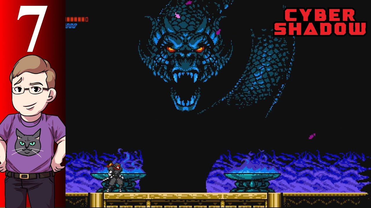 Let's Play Cyber Shadow (Blind) Part 7 - Outskirts, Breaking the Firewall, The Dragon, and the Ethos