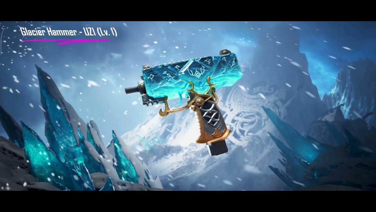 😱 NEW GLACIER KAR98 LEVEL 8 SKINS GUN AND GLACIER UZI LEVEL 8