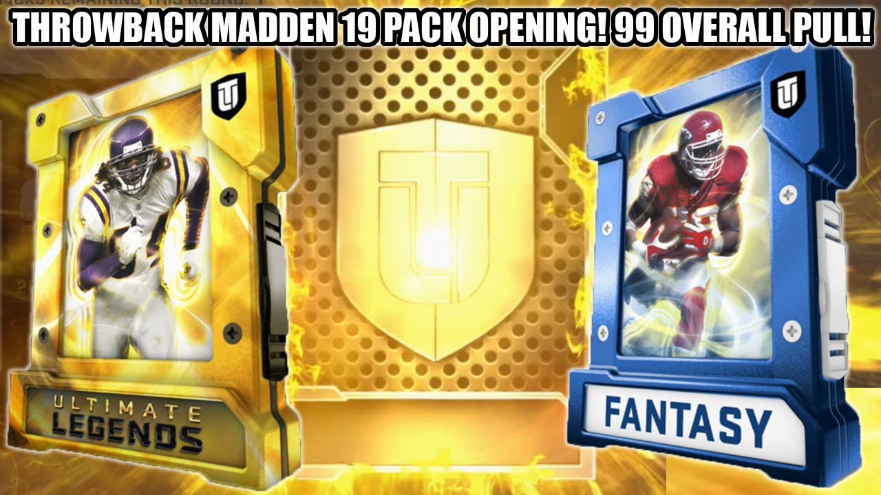 THROWBACK MADDEN 19 PACK OPENING! 99 OVERALL PULL!