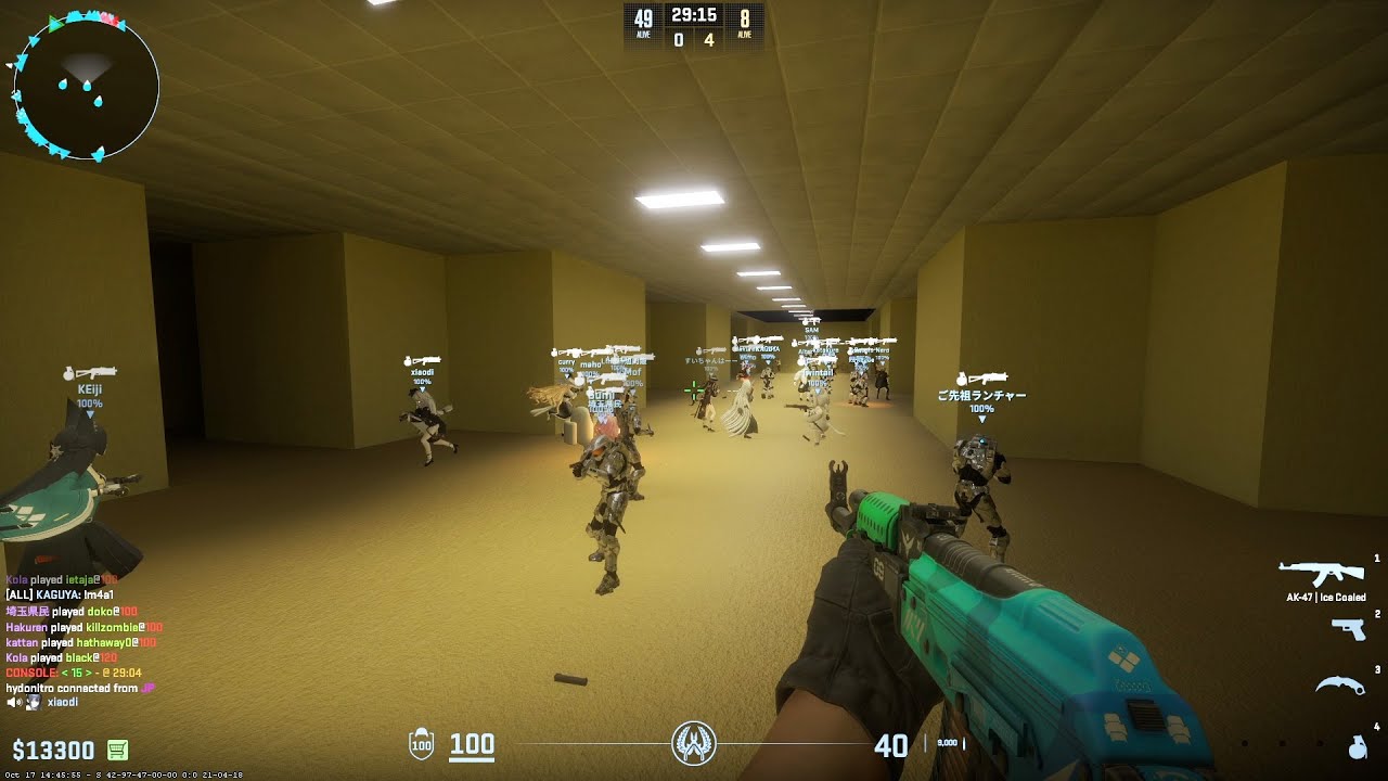 CS2 Zombie Escape ze_backrooms_deathbed_v1 на сервере PSE