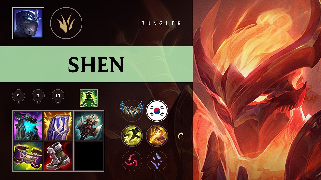 Shen Jungle vs Xin Zhao - KR Challenger Patch 26.09