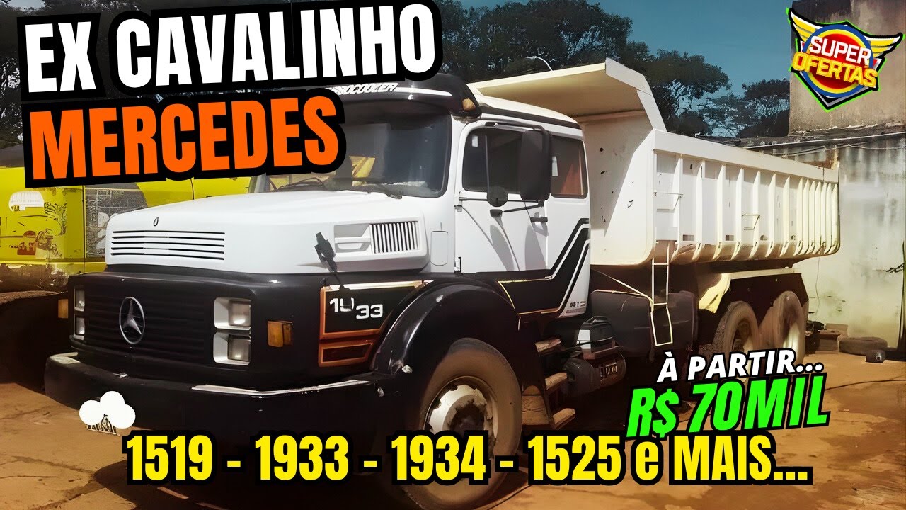 EX CAVALINHO MERCEDES QUALIFICADO na CAÇAMBA à PARTIR DE 70 MIL REAIS #mb1519 #mb1934 #mb193