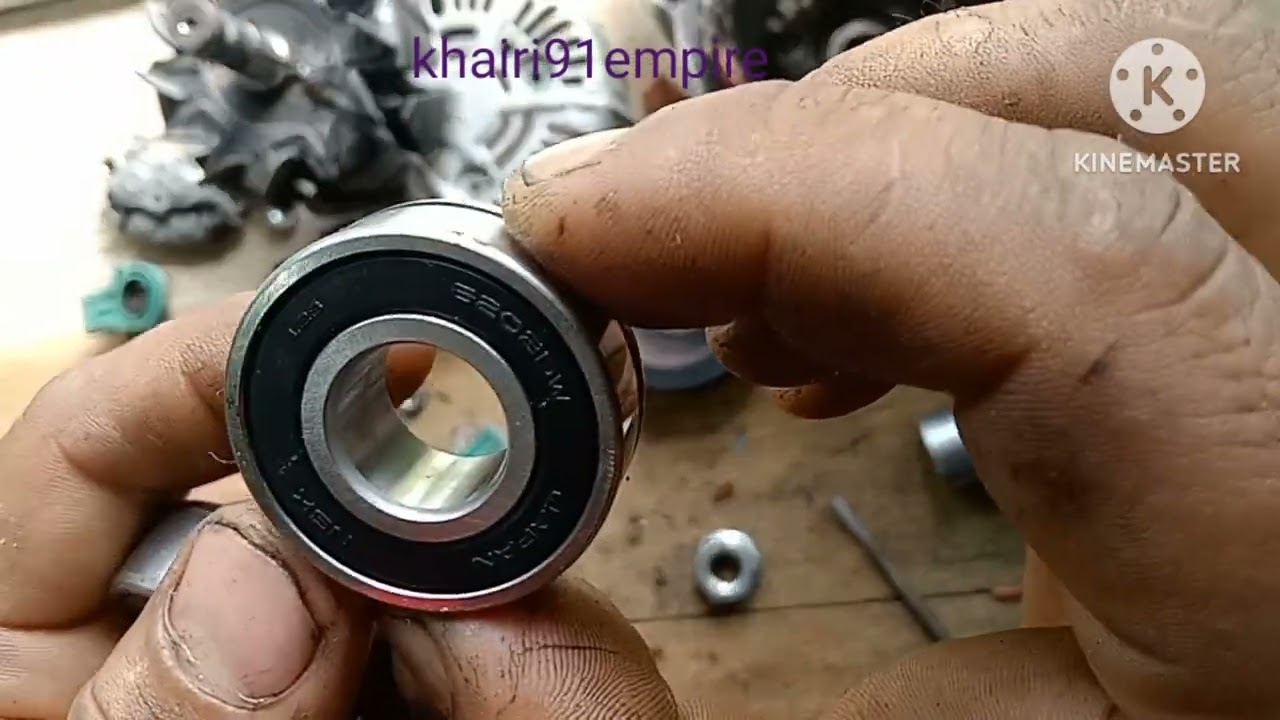 tukar bearing altenator wira