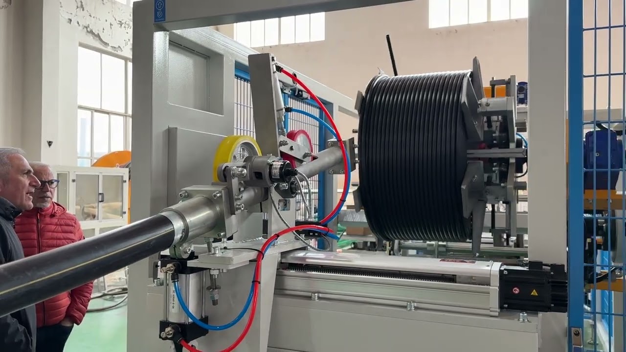 LDPE Pipe production line with Automatic pipe coiler