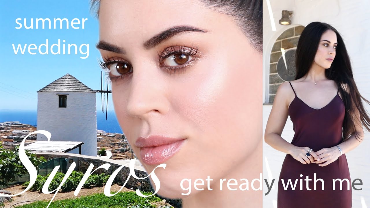 Get Ready With Me Στη Σύρο | Wedding Guest Makeup