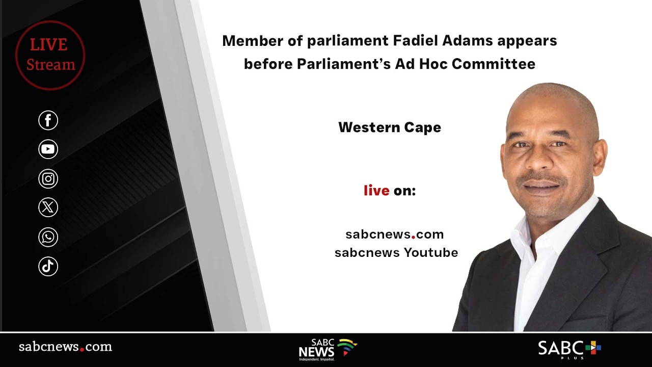 Member of Parliament Fadiel Adams appears before Parliament’s Ad Hoc Committee | 04 March 2026