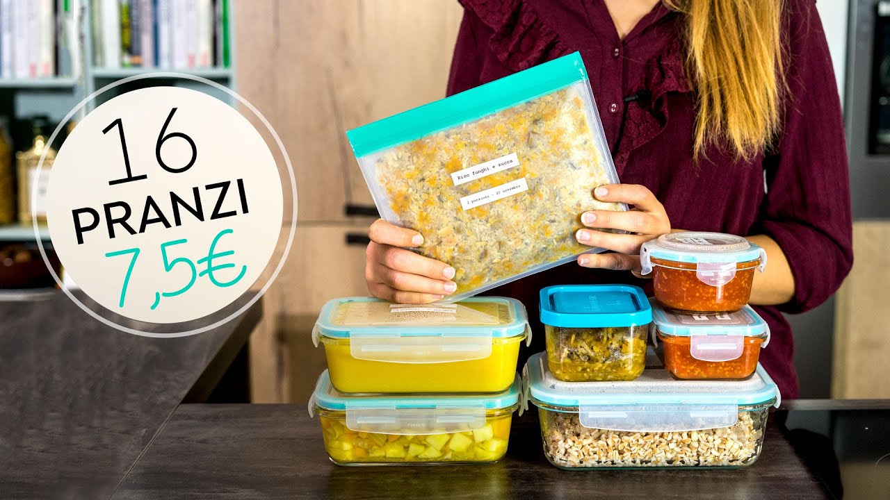 Meal Prep e Menù Settimanale | 16 PRANZI a 7,50 euro! Collab. P-touch Cube Brother