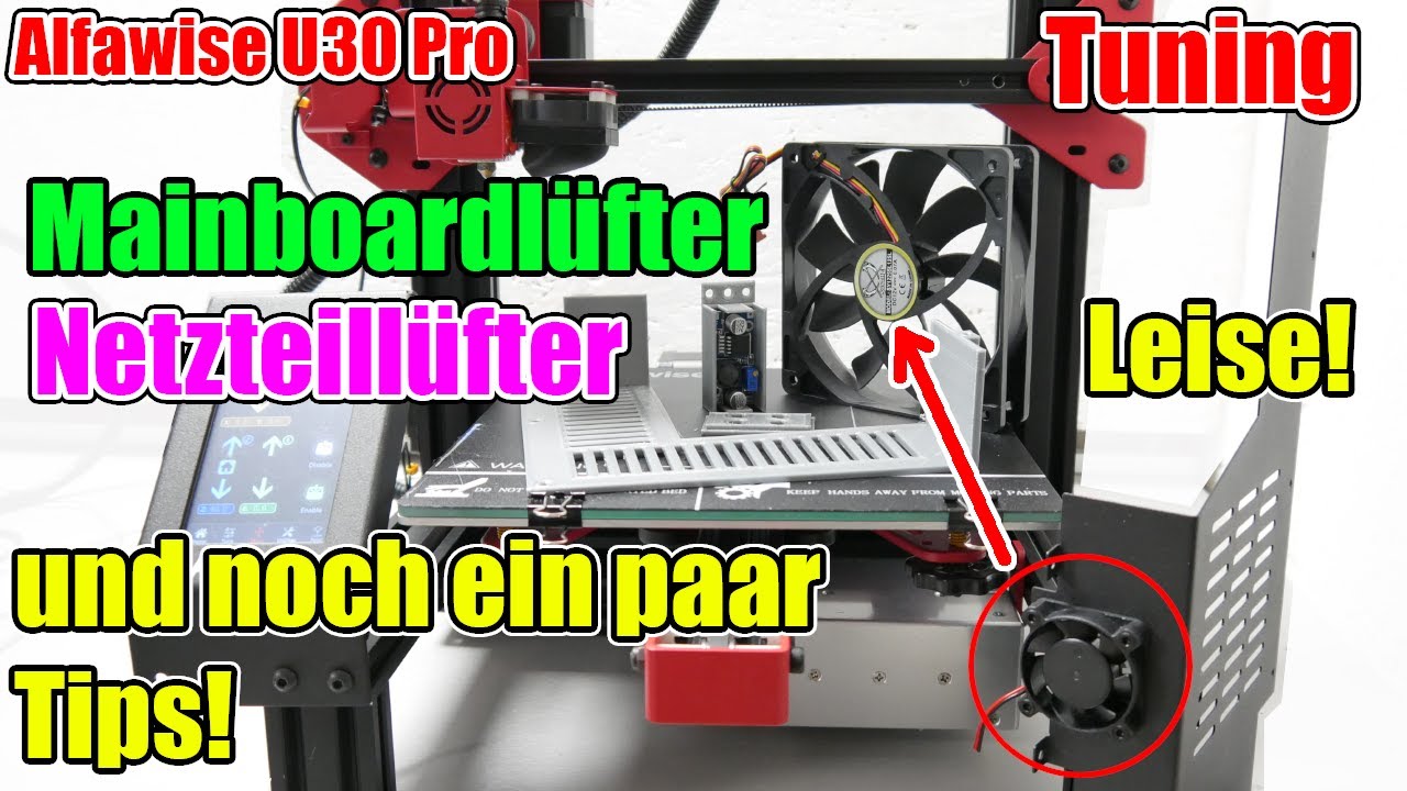 Alfawise U30 Pro Tuning: Leiser Mainboardl&uuml;fter, leises Netzteil, Tips