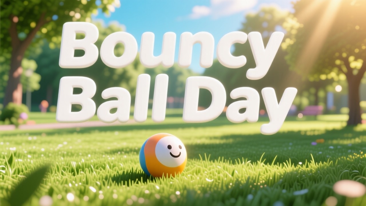Bouncy Ball Day -@ChikuChikuTurns -Nursery Rhyme