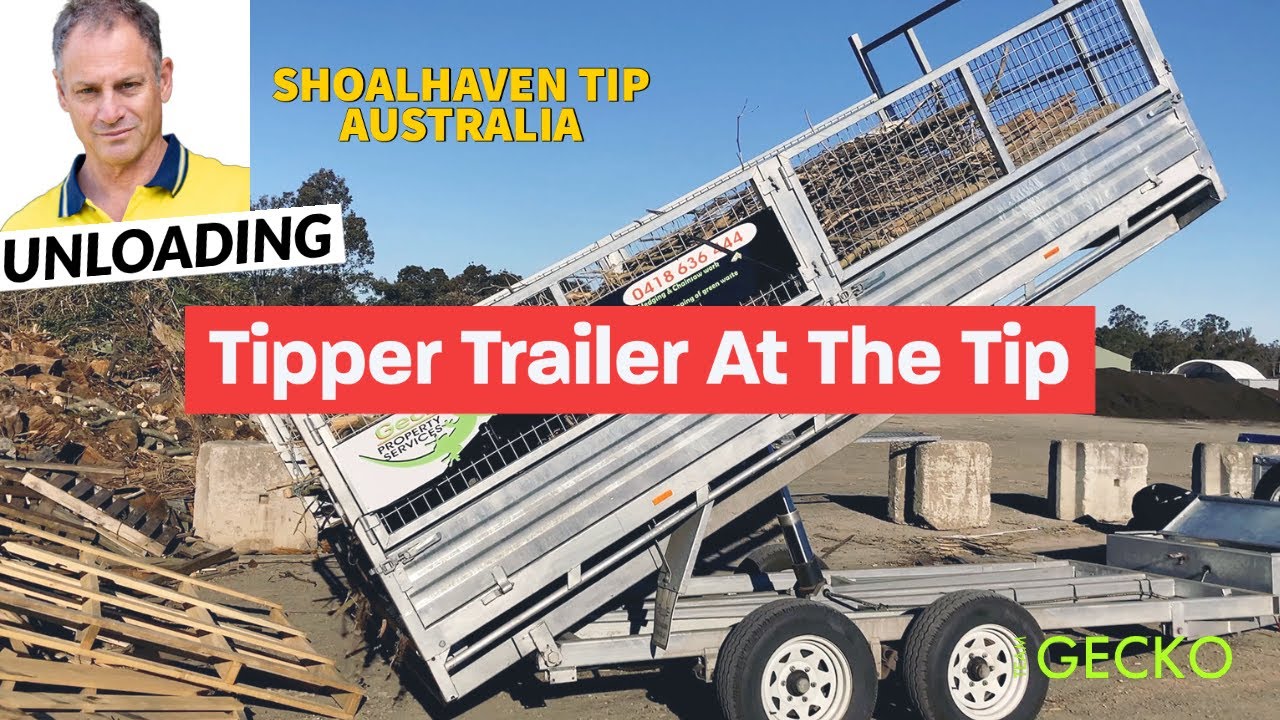 Tipper Trailer Unloading at Shoalhaven Tip, Australia