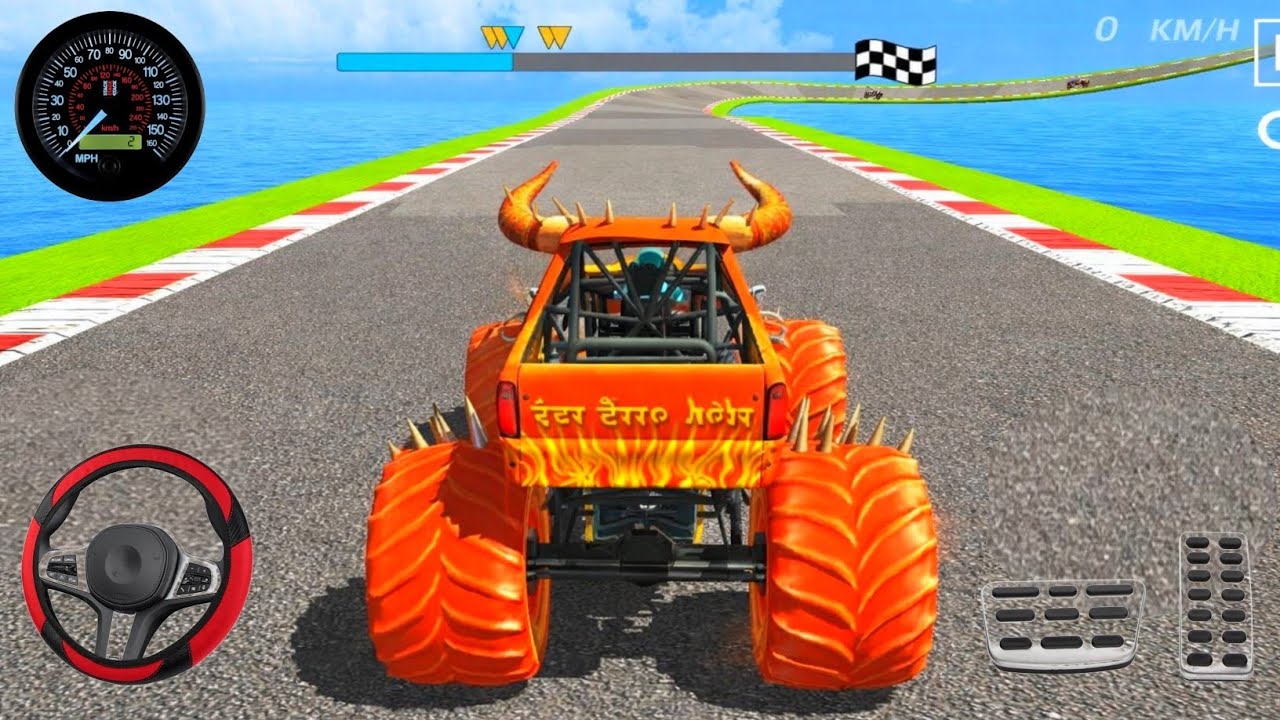 Monster Truck Mega Ramp Stunts - Ultimate Car Stunts GT Racing - Android GamePlay