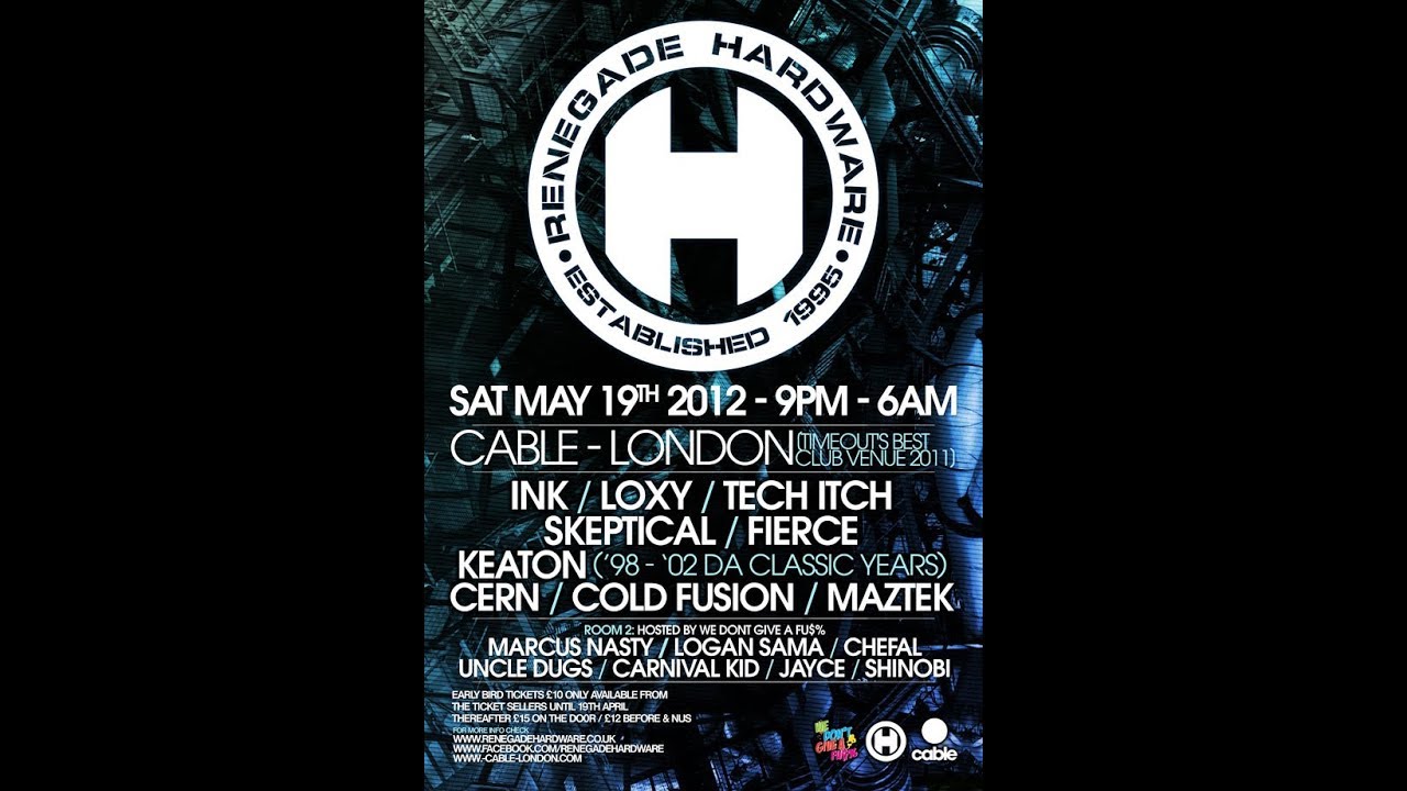 Tech Itch LIVE @ Renegade Hardware, Cable - London 19.05.2012