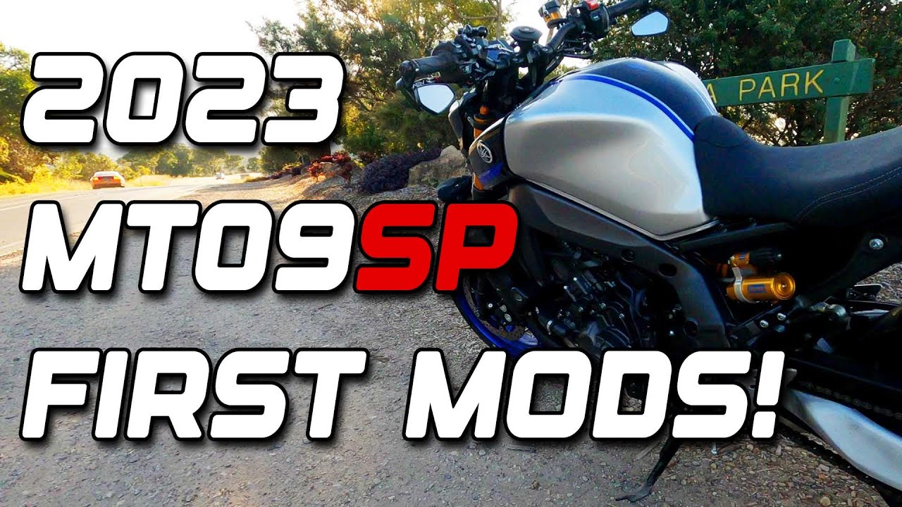 2023 MT-09 SP FIRST MODS // EXHAUST SOUND TEST
