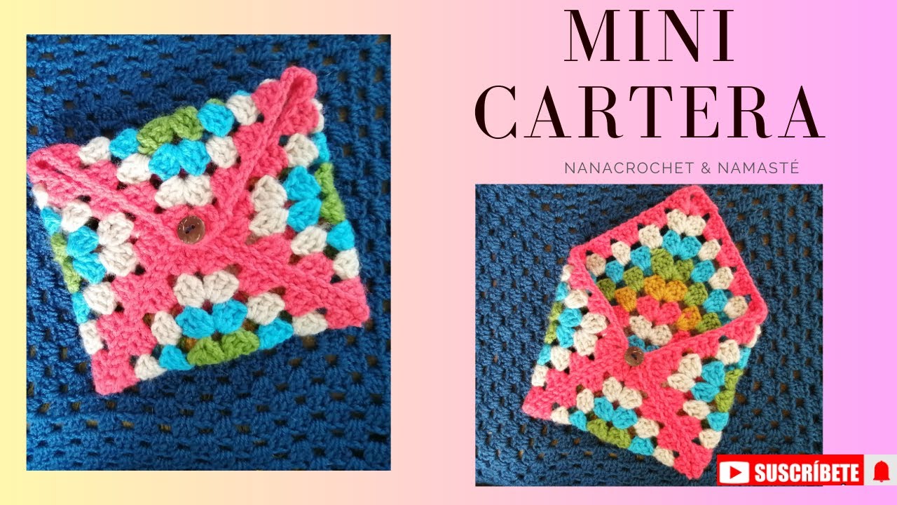 Mini Cartera - Bolso o Monedero a Crochet Paso a Paso Tutorial Fácil  Portafolio uncinetto 👜CARTEIRA