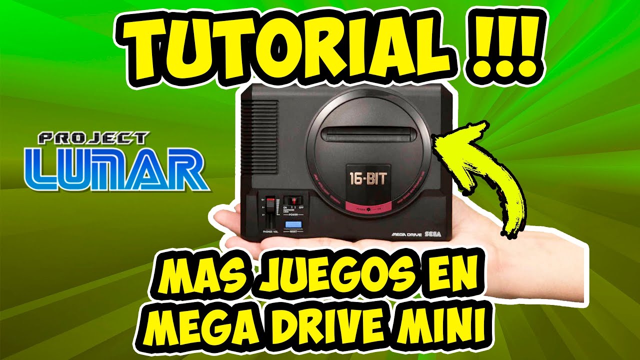 🕹️ A&Ntilde;ADIR JUEGOS MEGA DRIVE MINI con PROJECT LUNAR