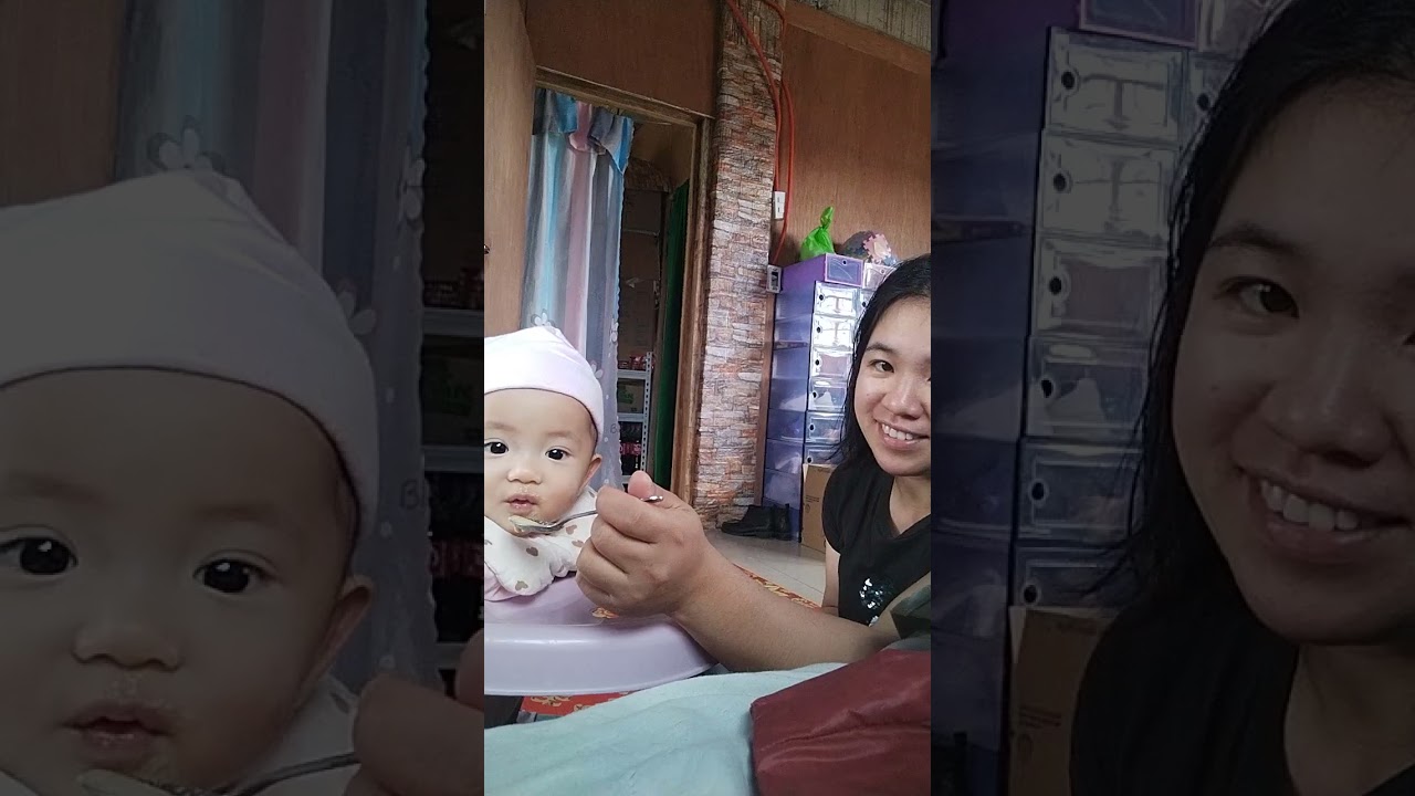 Eating moment of this little one