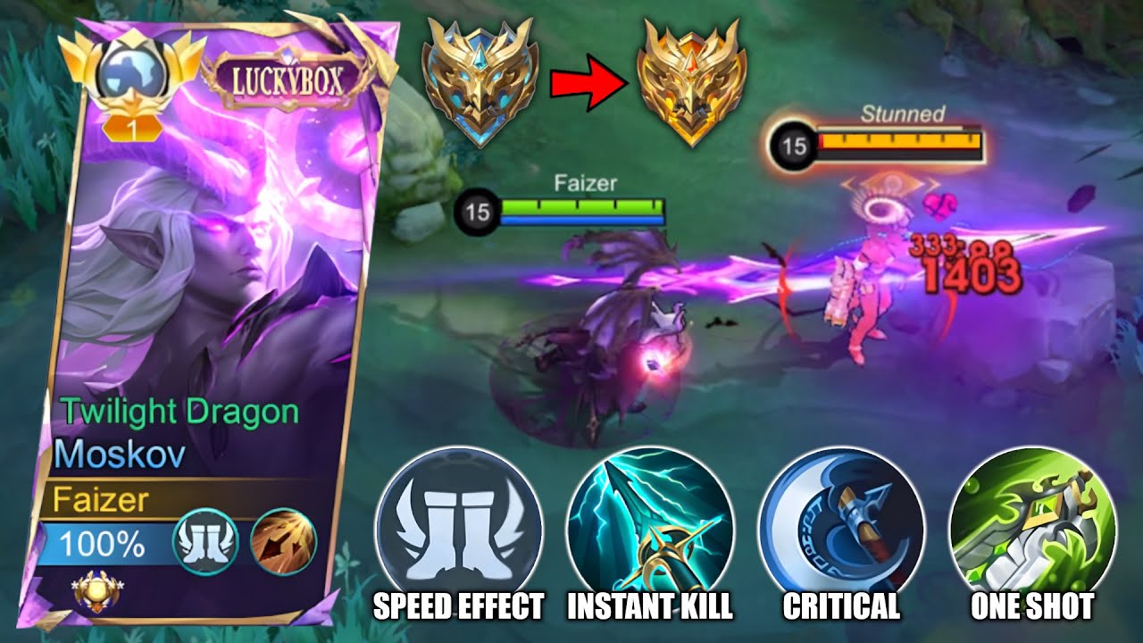 GLOBAL MOSKOV BEST HIGH DAMAGE BUILD & GUIDE TO RANK UP FASTER!! (100% RECOMMENDED) - MLBB