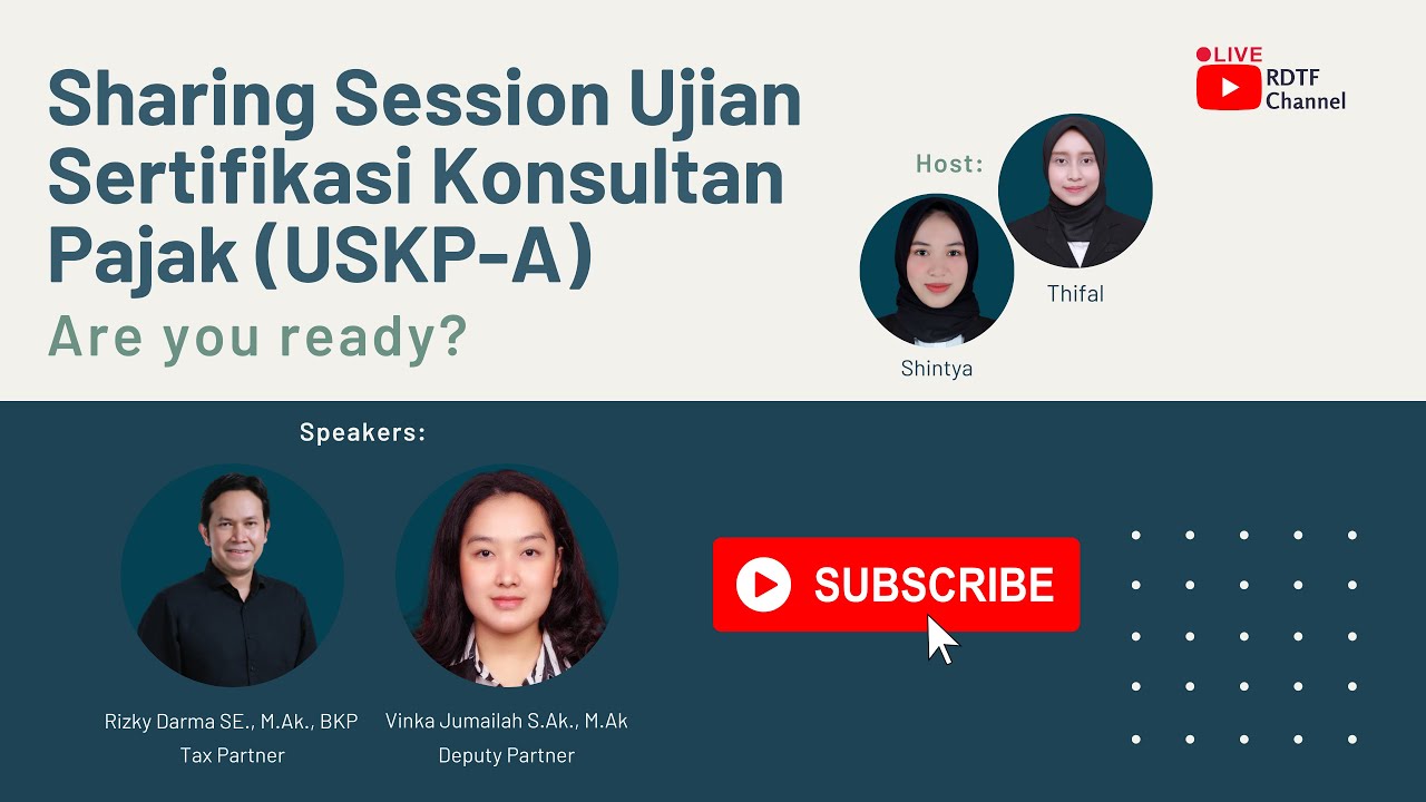 Sharing Session Ujian Consultant Pajak (USKP-A). Are You Ready?