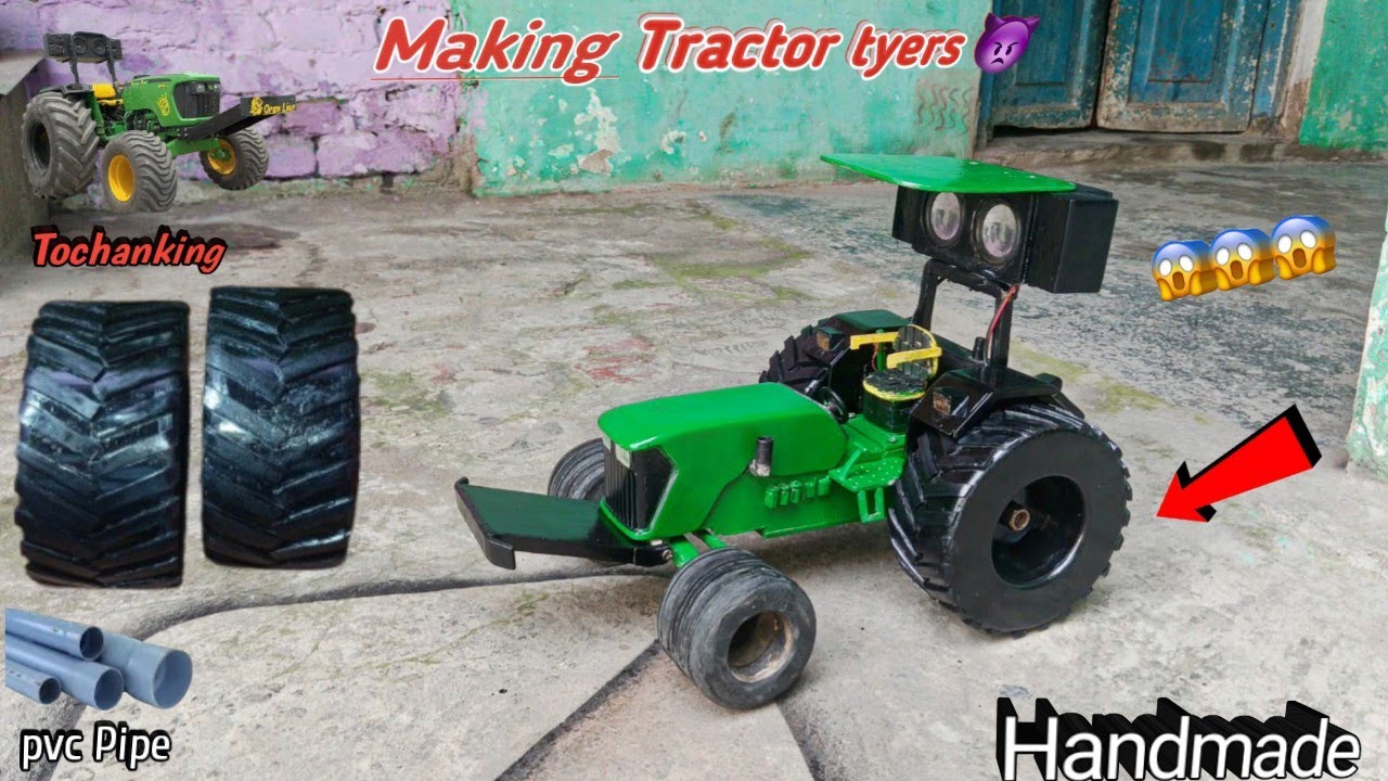 How to Make |RC Tractor Tyer at Home|Using PVC Pipe  