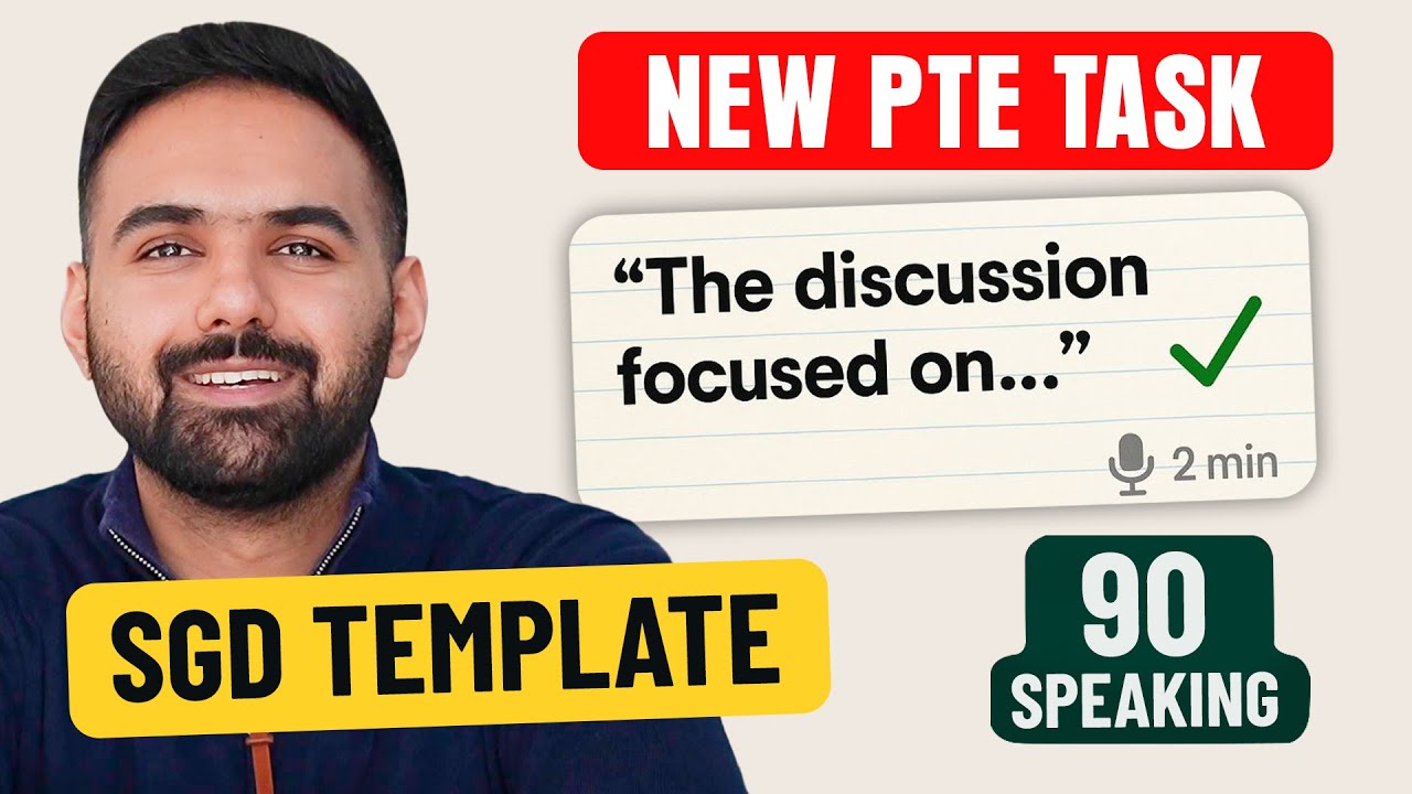 PTE Summarise Group Discussion (New Task): Full Masterclass, Timing, Template & Strategy