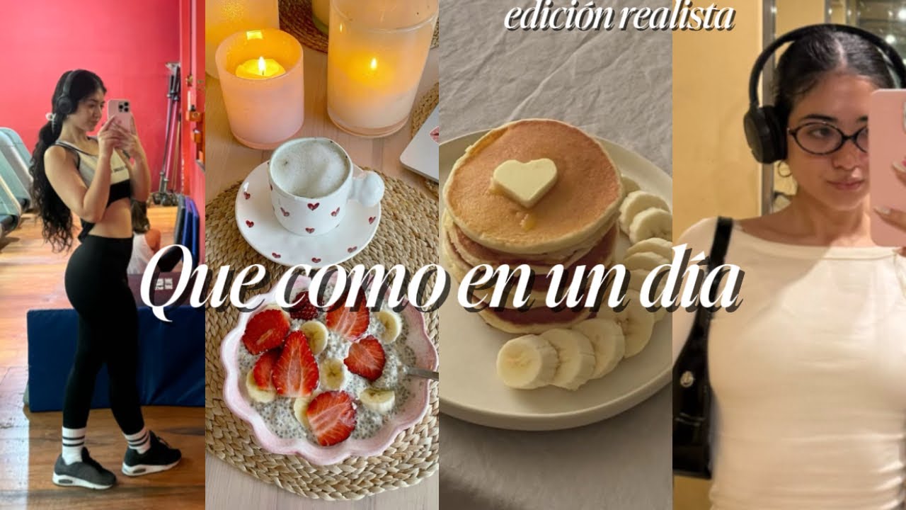 que como en un día *realista* | viviendo sola en mis 20s, hábitos saludables y mi workout routine! 