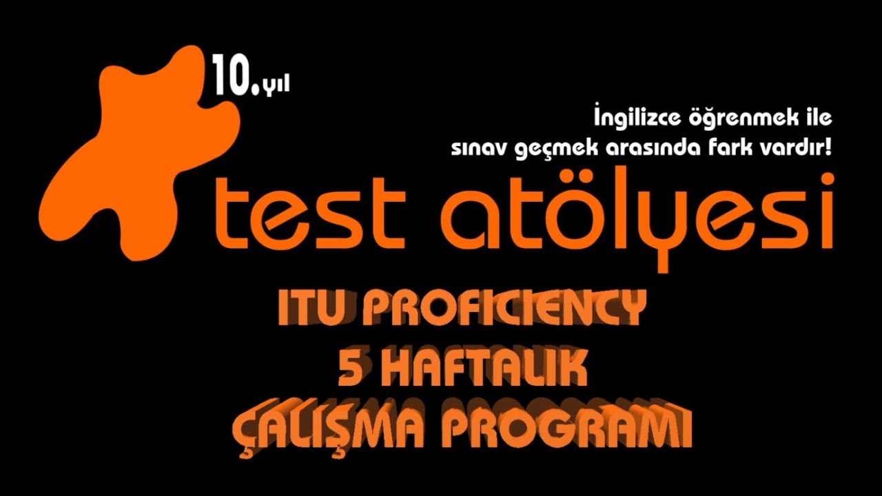 ITU PROF 5 Haftalik Calisma Programi