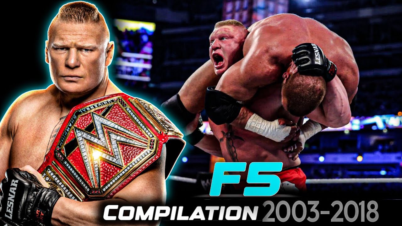 Brock Lesnar – F5 Compilation (2003–2018) | WWE Undisputed Hoster