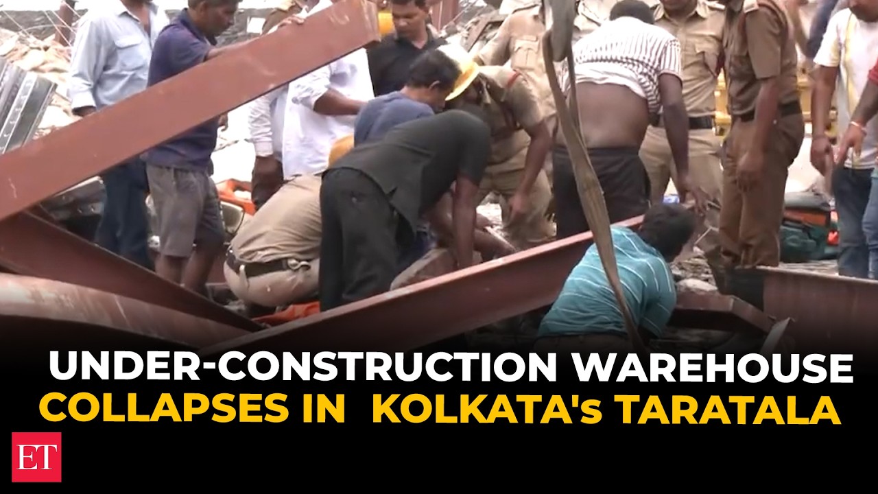 Roof of under-construction warehouse collapses in Kolkata's Taratala; several feared trapped