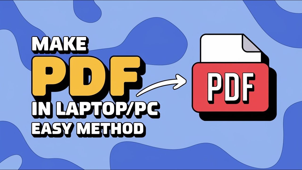 Как создать PDF-файл на ноутбуке/ПК/компьютере | Быстро и просто