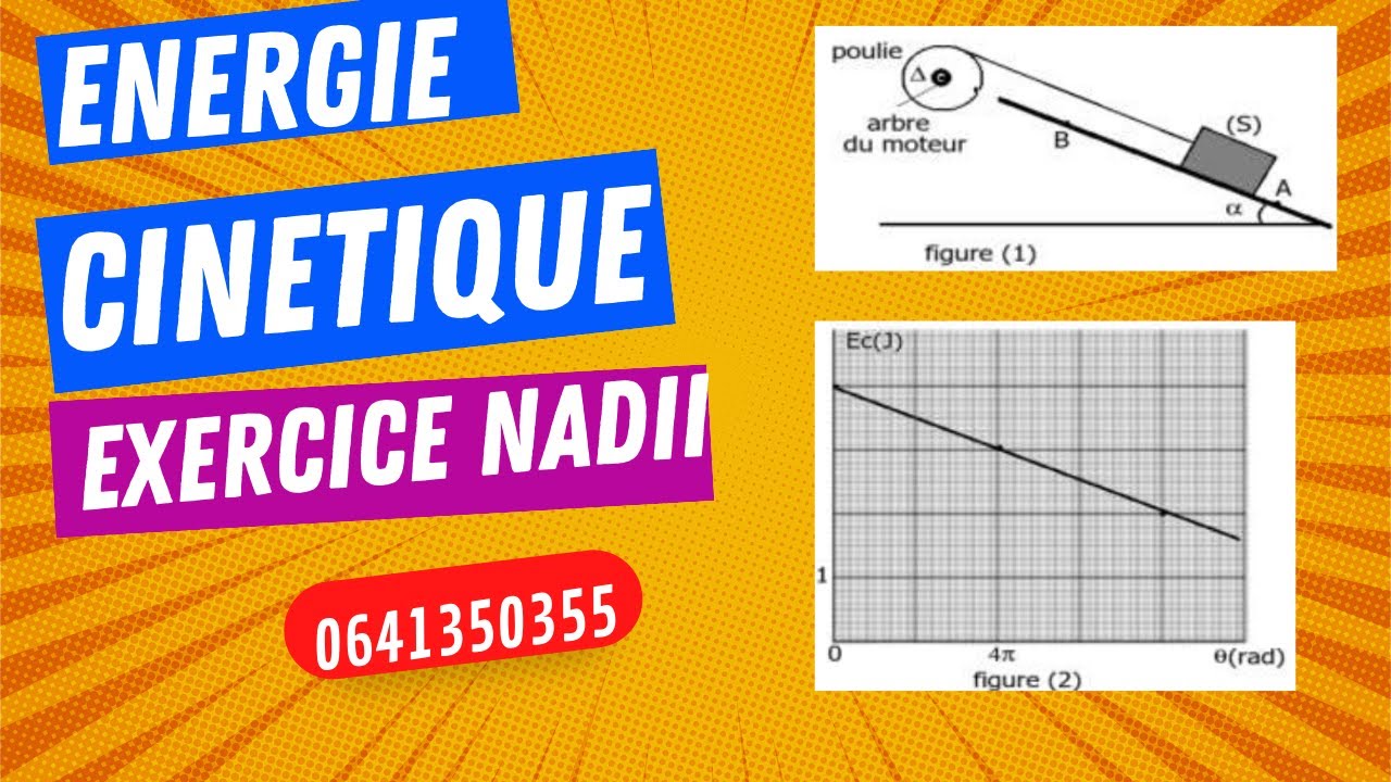 Energie cinétique et le travail-1BAC SM-Exercice Nadiii
