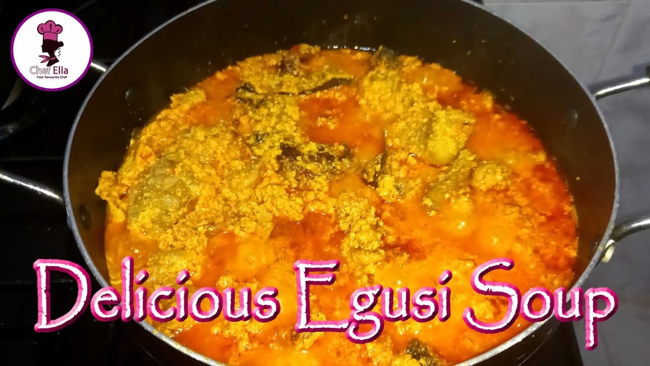 How To Cook Egusi Soup With Scent Leaf ; You Won't Stop Making This
