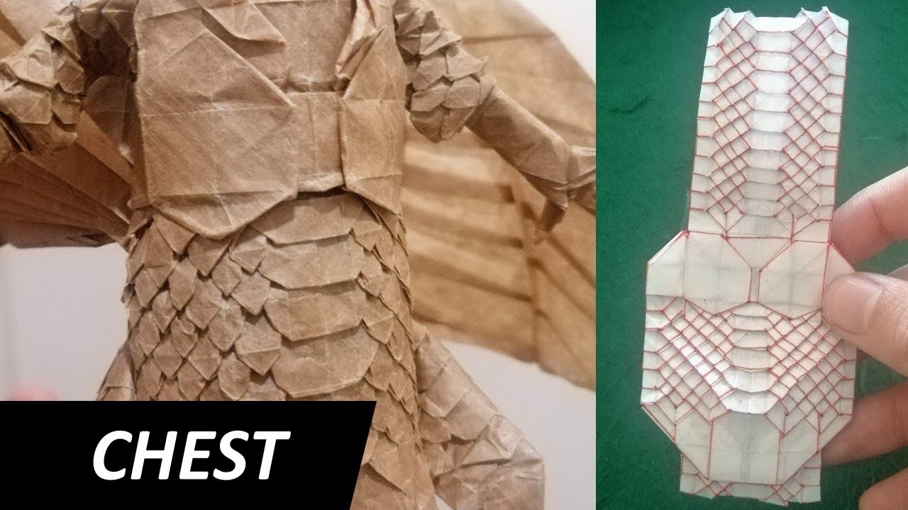 Origami Zoanoid Dragon V2 Tutorial - Part 4 Chest | by Shuki Kato