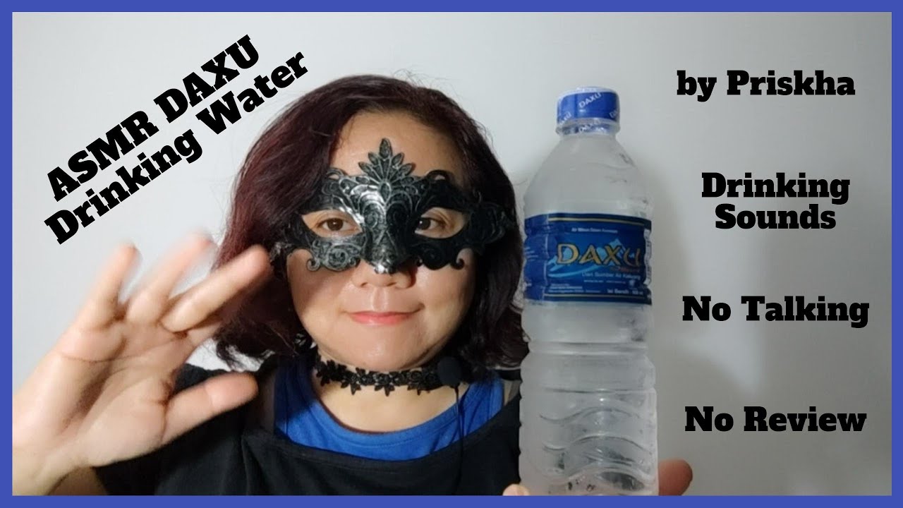 ASMR Drinking Water Daxu. Drinking Sounds. One shot.
