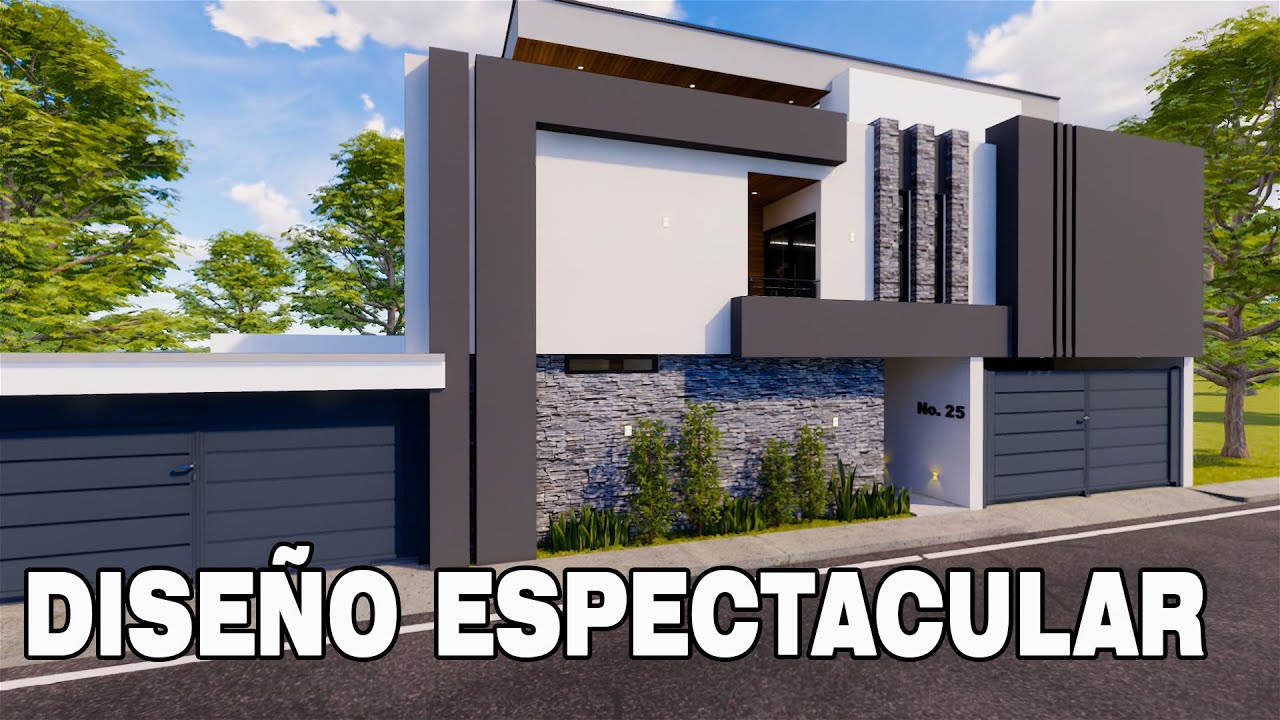 CASA CON GARN INTERIOR  #arquitectura #planos #planos #home