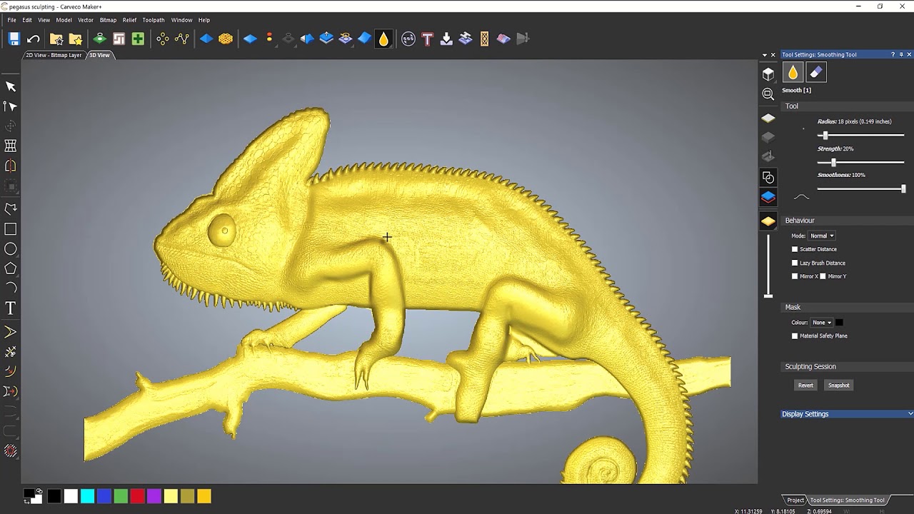Carveco Maker Plus: Sculpting