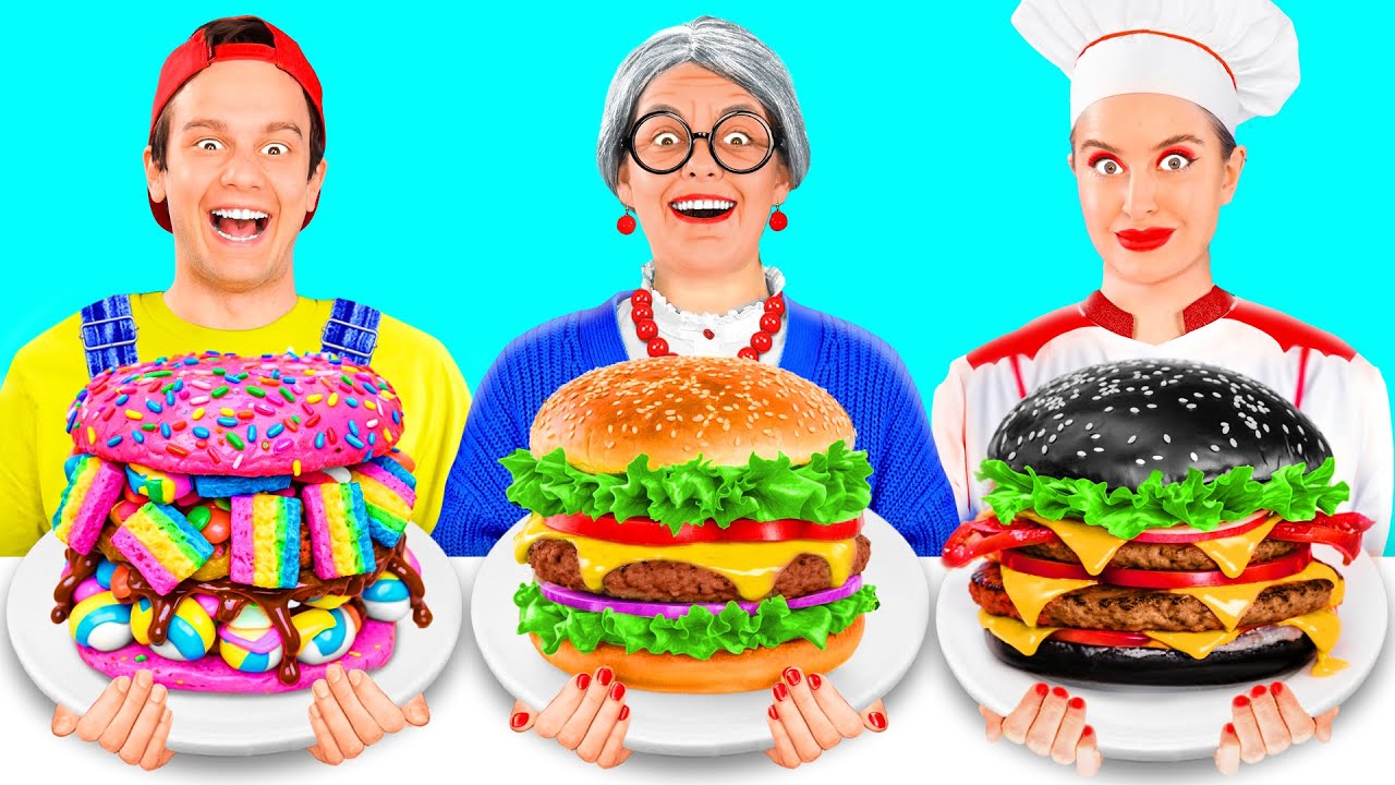 Me vs Grandma Cooking Challenge | Funny Kitchen War by BaRaFun Challenge