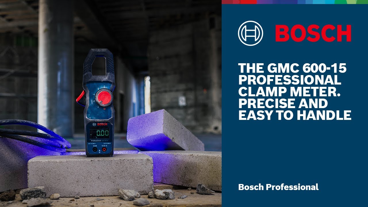 GMC 600-15 Professional Clamp Meter with IP54 rating and inverted LCD display