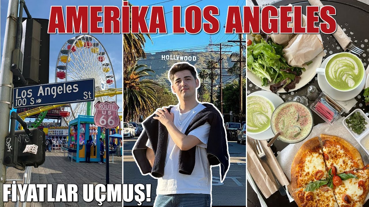 AMERİKA LOS ANGELES VLOG! 🇺🇸 Gezilecek Yerler, Ne Yenir?, Fiyatlar, Konaklama ve Günlük Harcamalar 💵