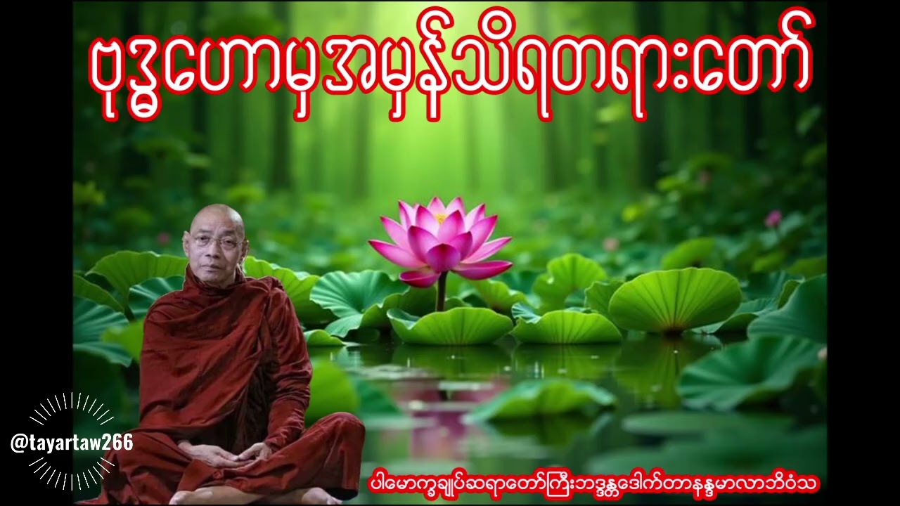 ဗုဒ္ဓဟောမှအမှန်သိရ တရားတော် (ပါချုပ်ဆရာတော်ကြီး) Subscribe လေးလုပ်ခြင်းဖြင့်ကုသိုလ်ယူကြပါခင်ဗျား🙏
