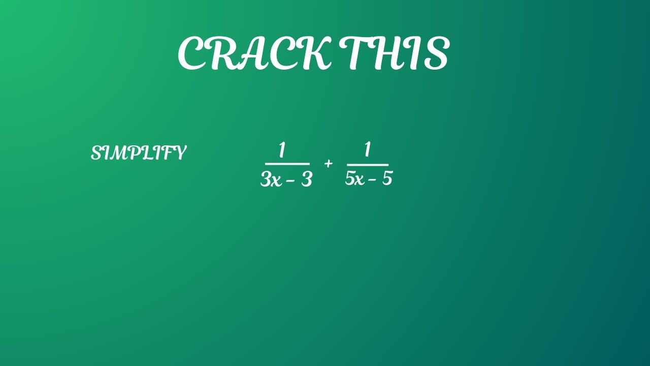 Expect solution to #pce 1990 (20) #algebra # utme #jamb