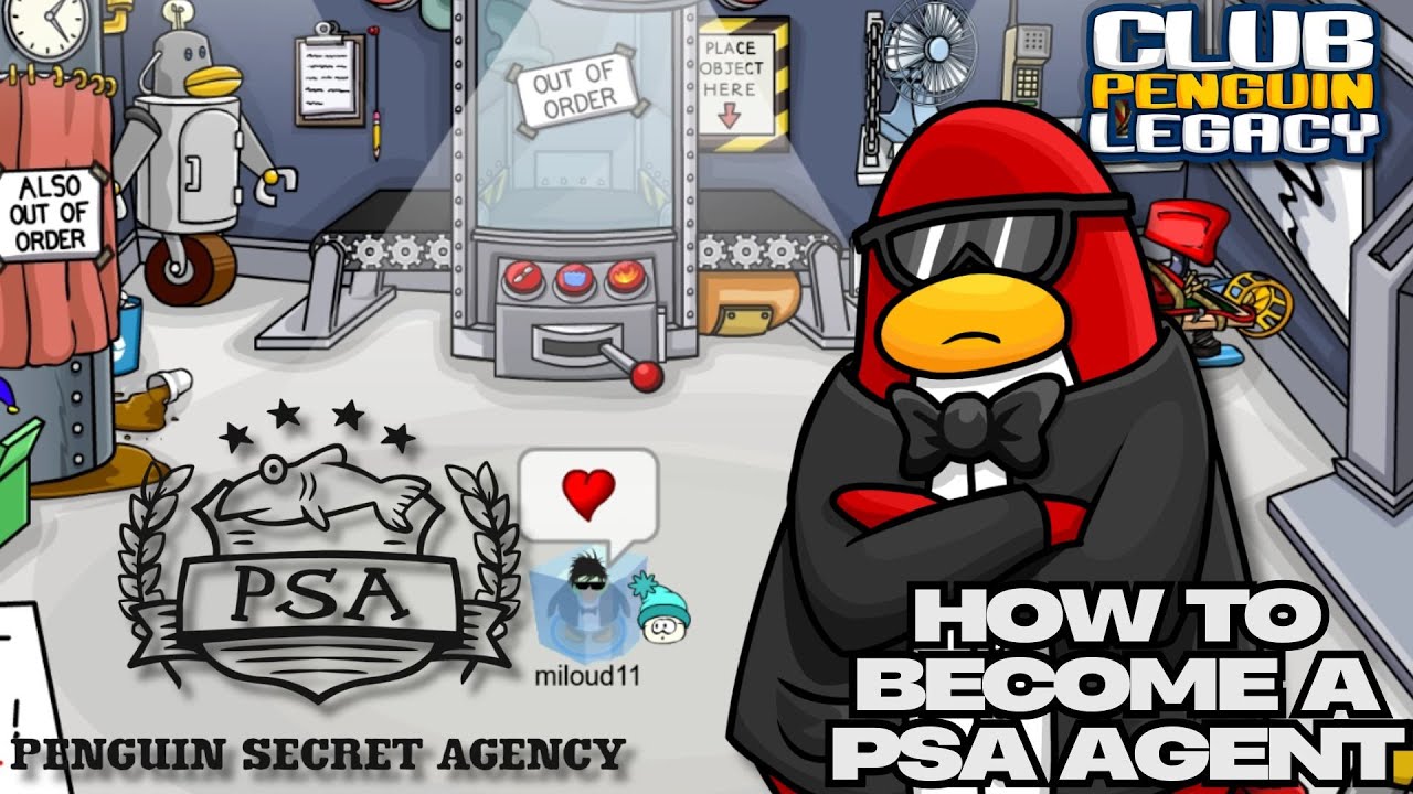 HOW TO BECOME A PSA AGENT 🚨| Club Penguin Legacy