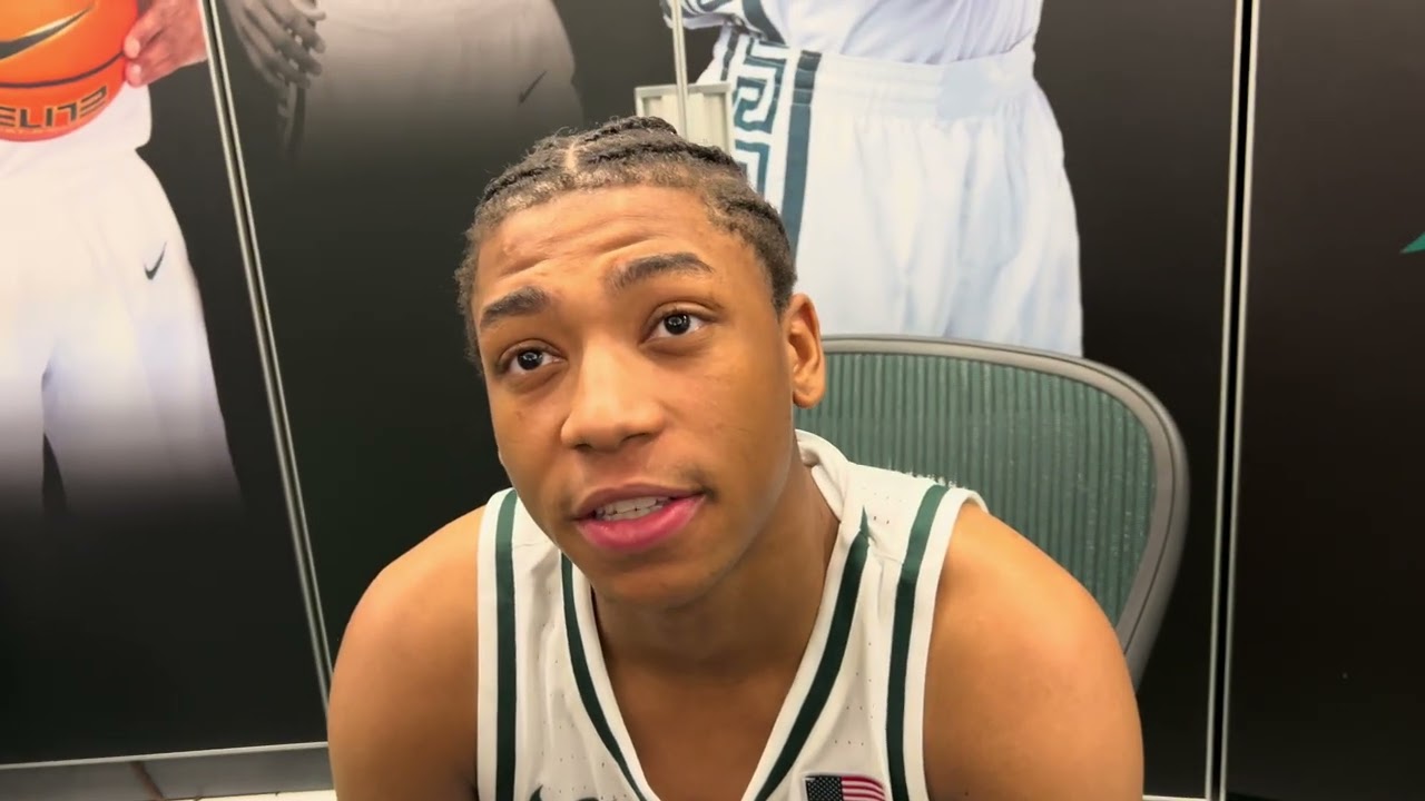 Jeremy Fears | Locker Room | Postgame | Michigan State 66, Ohio State 60 | Searching For 