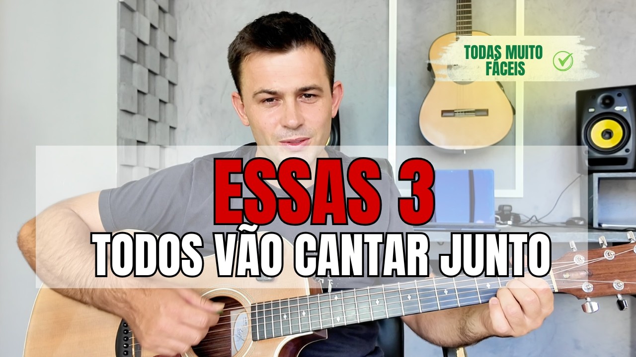 3 MÚSICAS FÁCEIS NO VIOLÃO (SEM CIFRA) | Aprenda As Andorinhas, Marca Evidente e Reino Encantado
