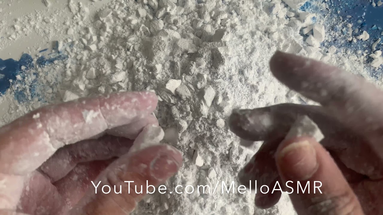 Blue Bubbly Pasted Crunchy BSN Gymchalk | ASMR | Anxiety Relief | Fall Asleep Fast | Relaxing Sounds