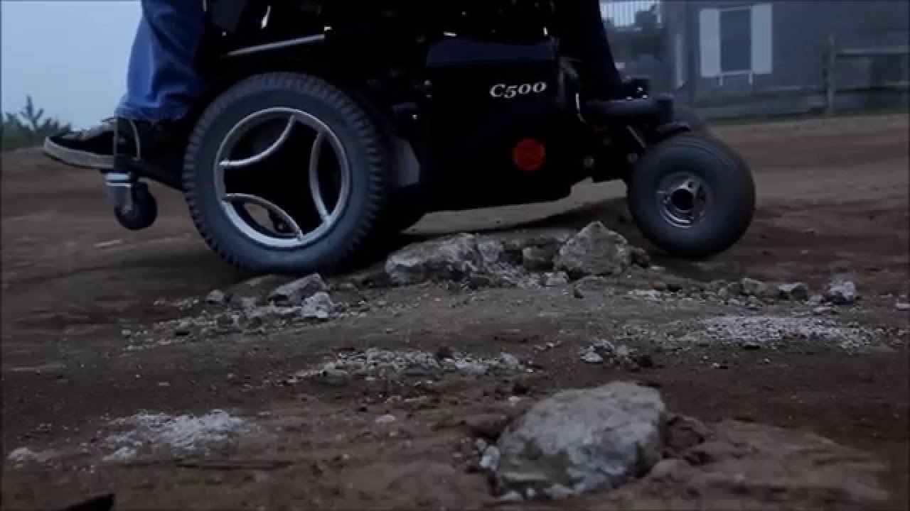 Ross, off-roading with the Permobil c500 power wheelchair