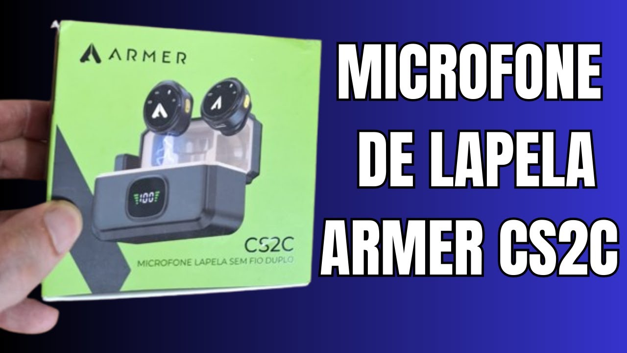 MICROFONE de LAPELA BARATO e BOM - Testando o ARMER CS2C Sem Fio - Melhor Alternativa ao LARK M2