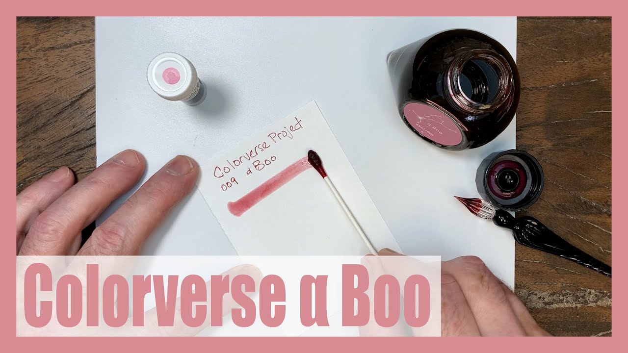 Colorverse Project Ink 009 α Boo writing sample