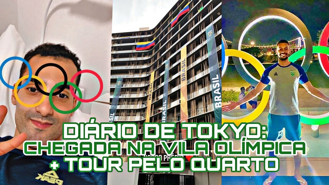 Diário de TOKYO #2:  Seleção Brasileira Masculina De Vôlei Chega a Vila Olímpica | Tour Pelo Quarto
